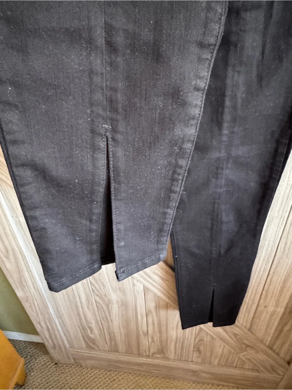 GAP Black Front Slit Skinny Ankle Pants
